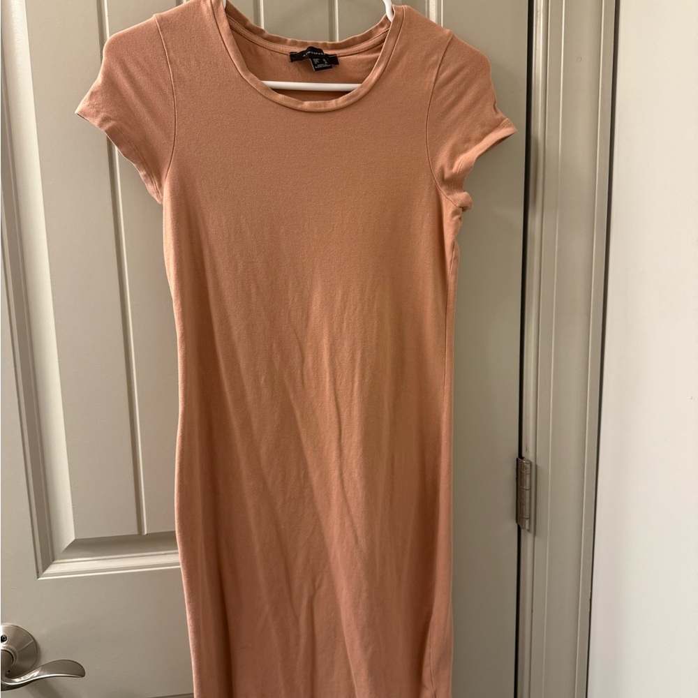 Mauve Pink Bodycon T-Shirt Dress